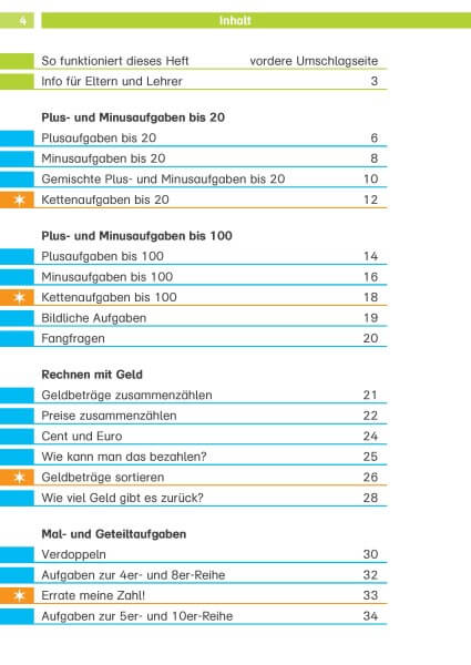 Klett Rechengeschichten und Textaufgaben 2. Klasse
