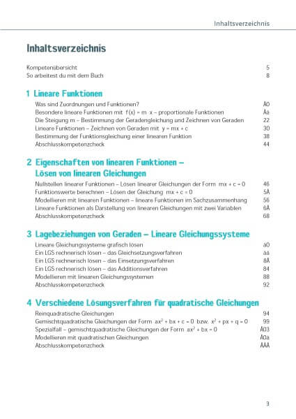 Klett Ich kann Mathe Lineare und quadratische Funktionen und Gleichungen 7. - 10. Klasse