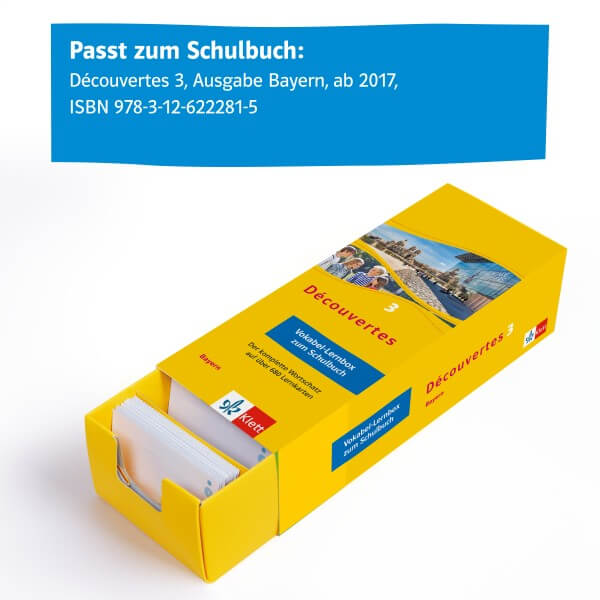 Découvertes 3 Bayern (ab 2017) - Vokabel-Lernbox zum Schulbuch 3. Lernjahr