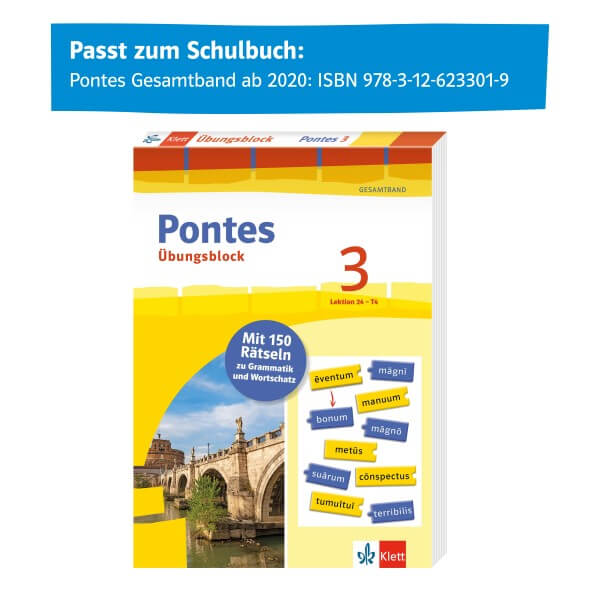 Pontes 3 Gesamtband (ab 2020) - Übungsblock zum Schulbuch, 3. Lernjahr
