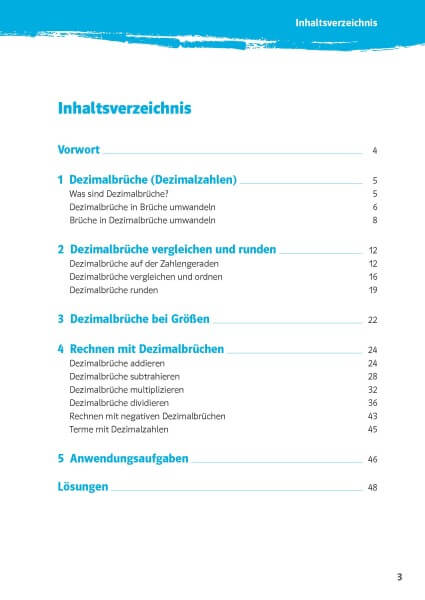 Klett 10-Minuten-Training Mathematik Rechnen mit Dezimalbrüchen 6. Klasse