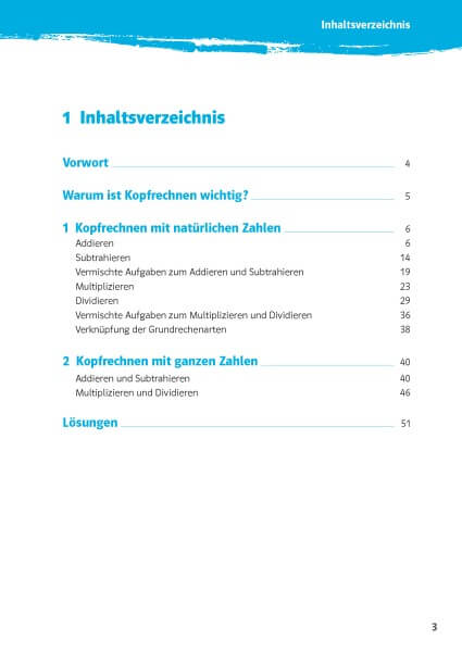 Klett 10-Minuten-Training Mathematik Kopfrechnen 5. Klasse