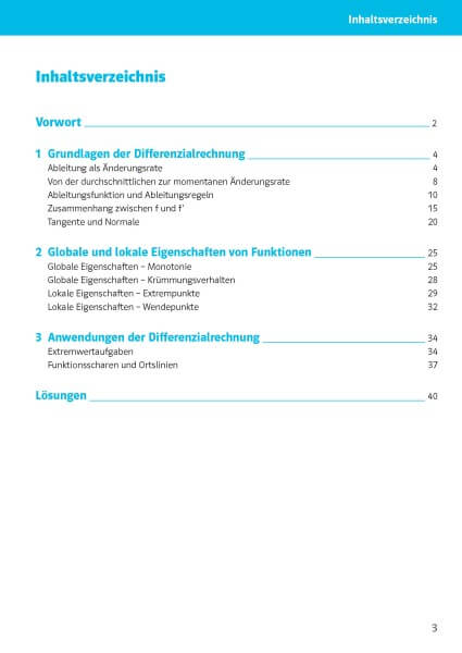 Klett Sicher im Abi 10-Minuten-Training Oberstufe Mathematik Differenzialrechnung