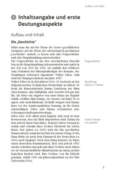 Klett Lektürehilfen Max Frisch, Homo faber