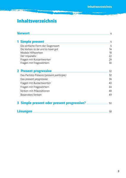 Klett 10-Minuten-Training Englisch Simple Present und Present Progressive 5. Klasse