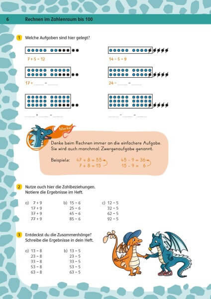 Klett Team Drachenstark: Das große Trainingsbuch Mathe 3. Klasse