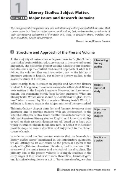 Uni Wissen An Introduction to the Study of English and American Literature