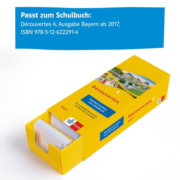 Découvertes 4 Bayern (ab 2017) - Vokabel-Lernbox zum Schulbuch 4. Lernjahr