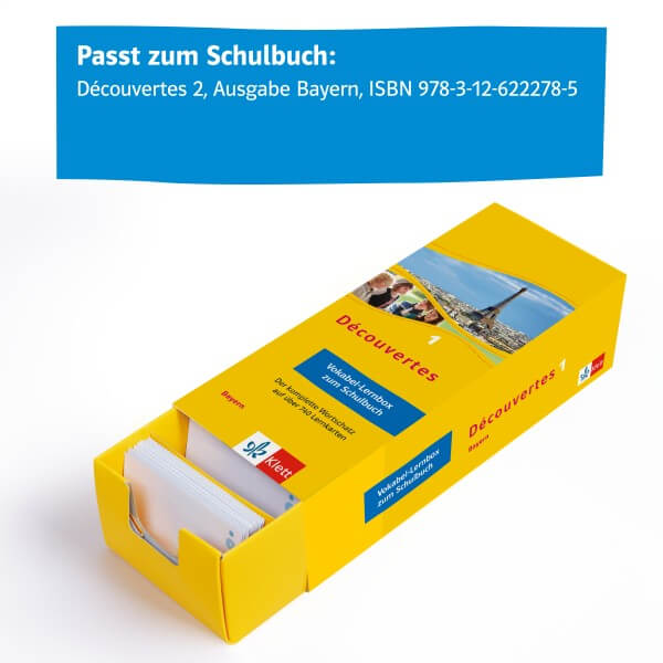 Découvertes 1 Bayern (ab 2017) - Vokabel-Lernbox zum Schulbuch 1. Lernjahr