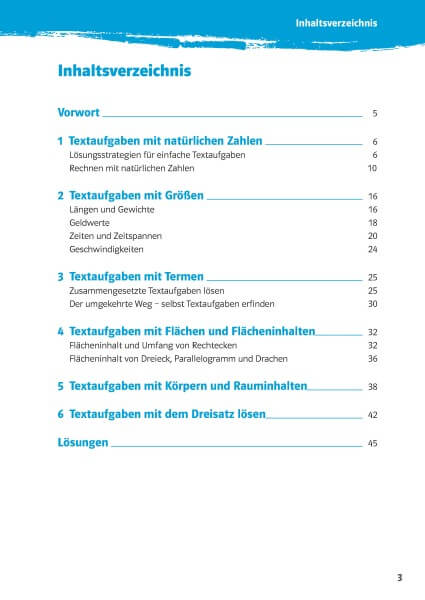 Klett 10-Minuten-Training Mathematik Textaufgaben 5. Klasse
